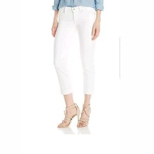 Lucky Brand Women's Sweet Crop Jean White mid rise